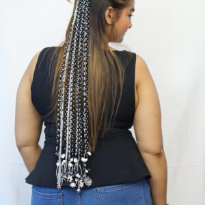 Monochrome Magic Hair Wrap