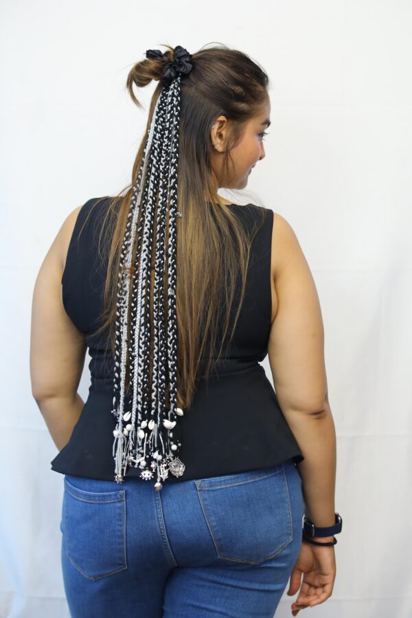 Monochrome Magic Hair Wrap