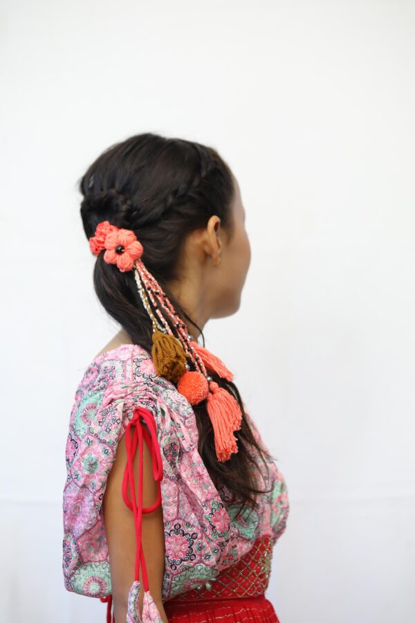 Tassel Tango Floral Band Hairpiece